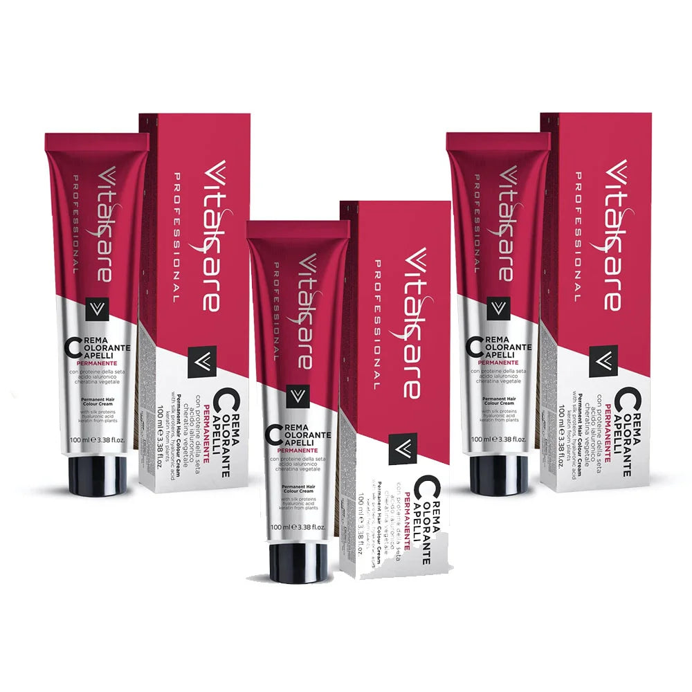 Vitalcare Hair Colour Cream 6/3 Dark Golden Blonde 100 ml, Pack of 3