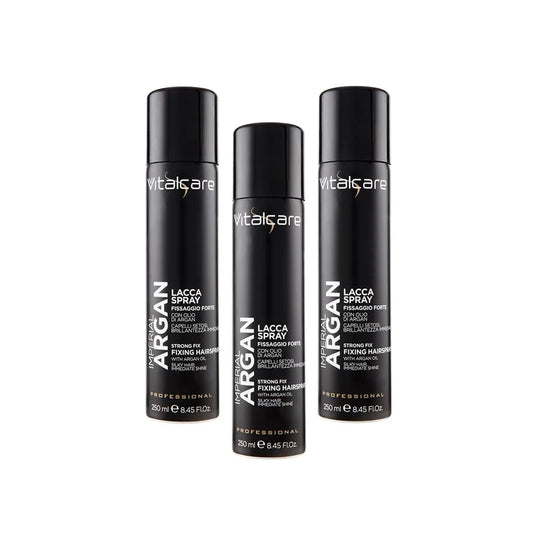 Vitalcare Imperial Argan Strong Fix Hair Spray 250ml, Pack of 3