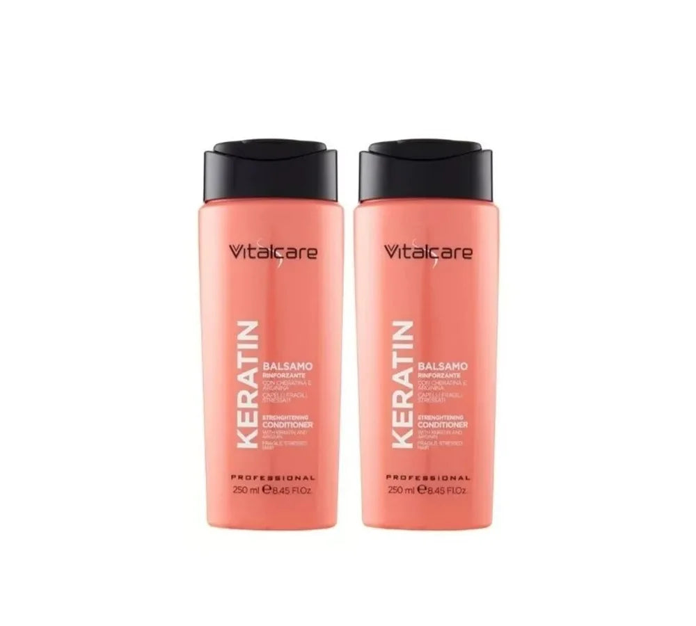 Vitalcare Keratin Strengthening Hair Conditioner 250ml, Pack of 2