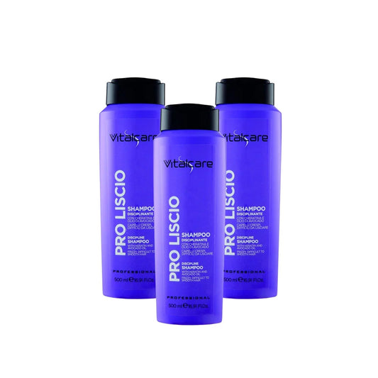 Vitalcare Pro Smooth Discipline Shampoo 500 ml, Pack of 3