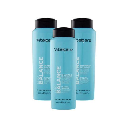 Vitalcare Sebo Balance Balancing Shampoo 500ml, Pack of 3
