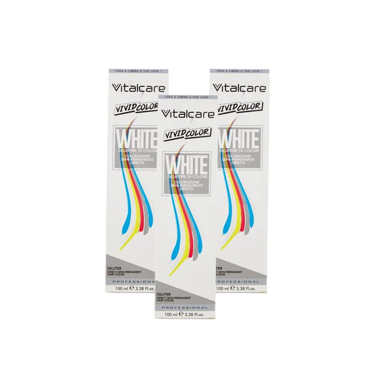 Vitalcare Vivid Color Hair Color Diluter White 100 ml Pack of 3