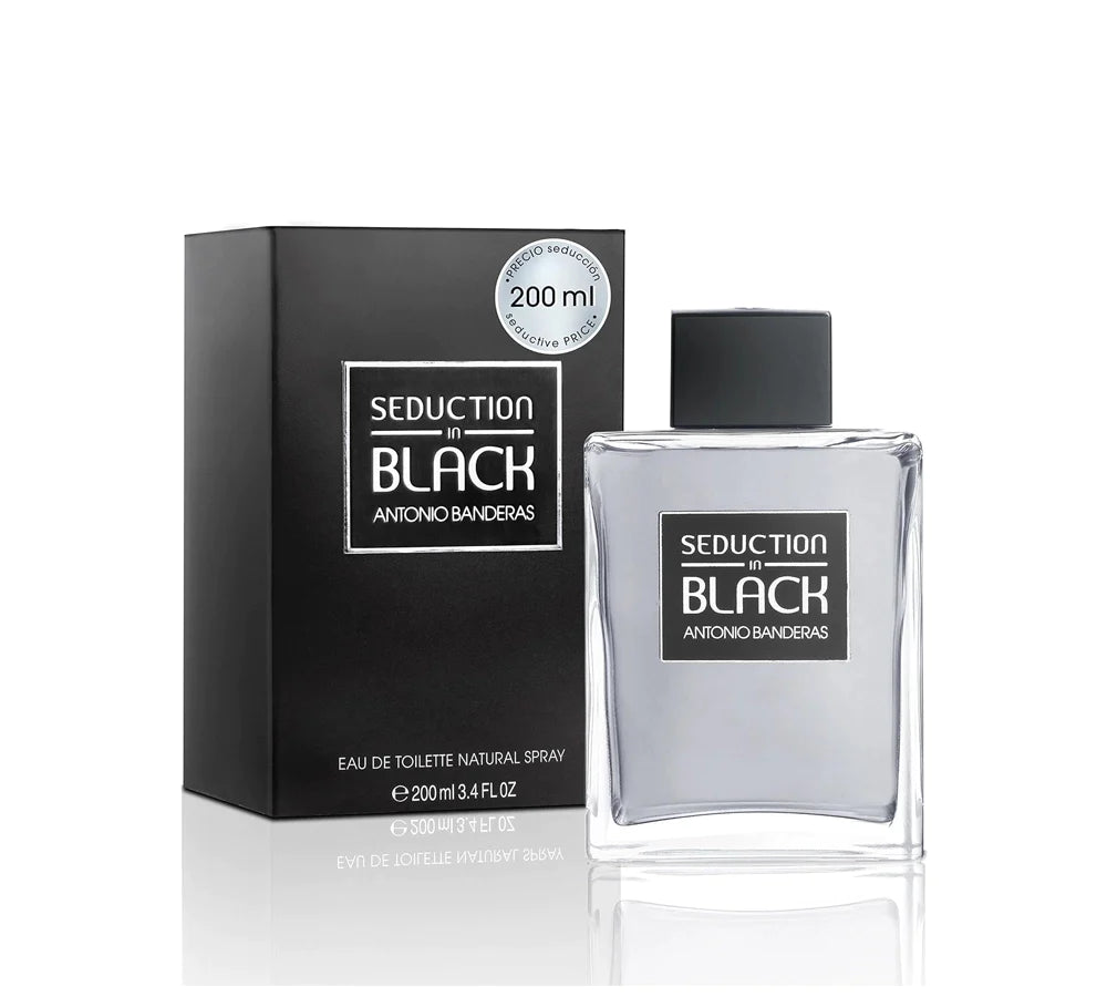 Antonio Banderas Seduction in Black Eau De Toilette 200ml