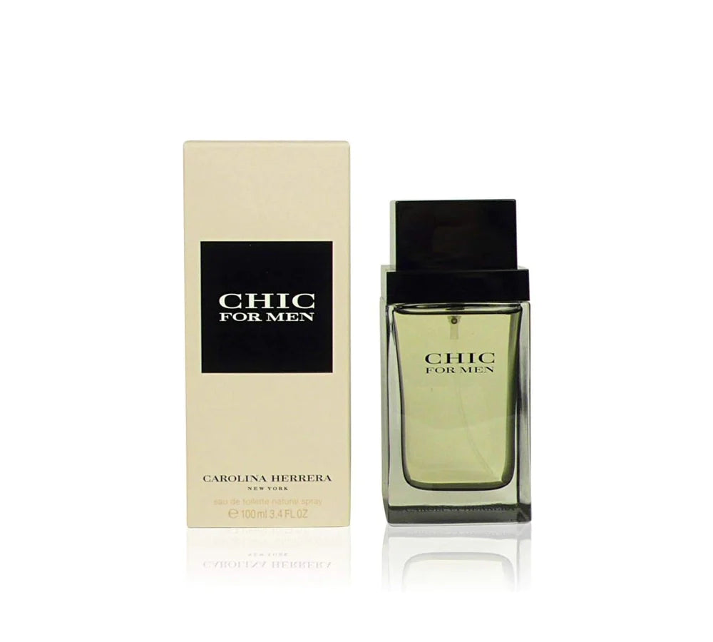 Carolina Herrera Chic For Men 3.4 Oz Edt Spray