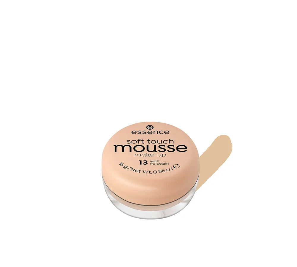 Essence Make Up Soft Touch Mousse Foundation Smooth Matte Finish Face 13 matt porcelain