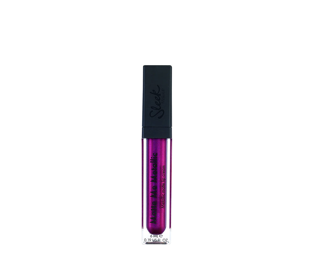 Sleek MakeUP Matte Me Metallic Lip Cream, Platinised Plum 6ml