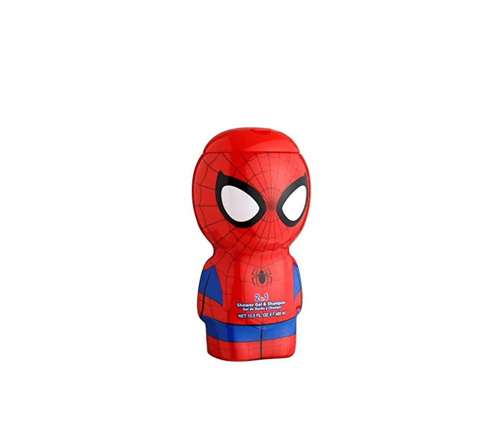 Spiderman Shower Gel & Shampoo - 3D Figure with Great Fragrance for Kids and Adults (400ml)